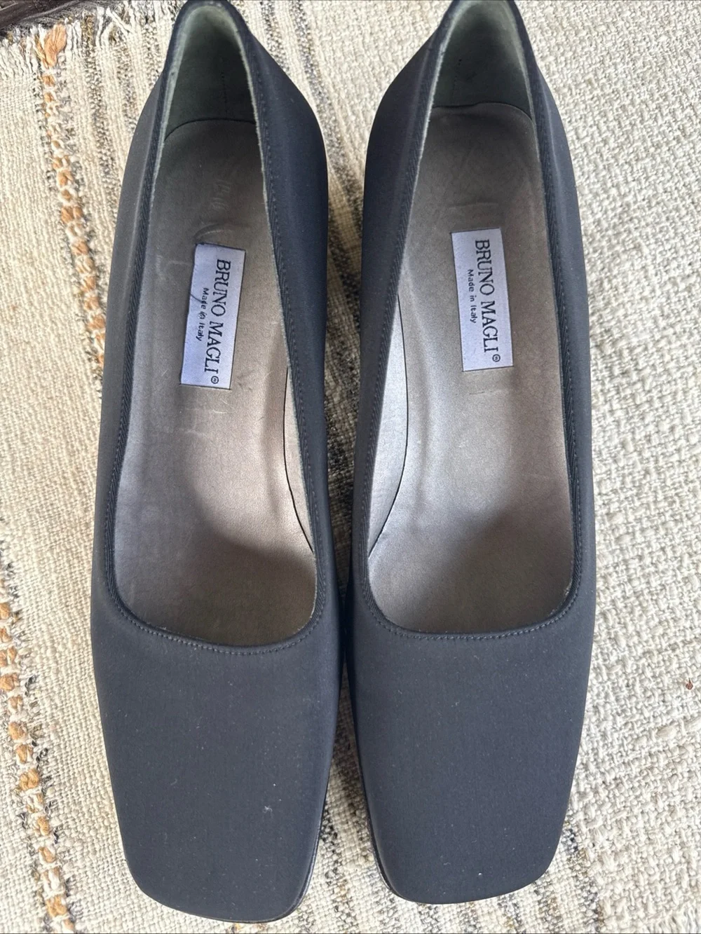 Bruno Magli Women’s 7.5B Made In Italy Black Dress Shoe 1.5 Inch Heel